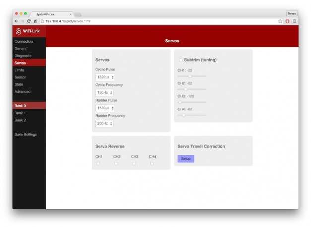 Wifi-Link web interface